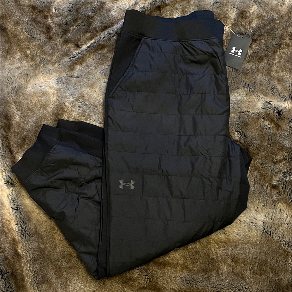 Under Armour Unstoppable Pants Men’s 2XL XXL Jogger Black Insulated 1388904 $150